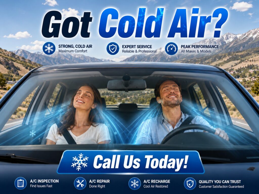 Truck and Car Air Conditioning Recharge and Repair for Cold Air