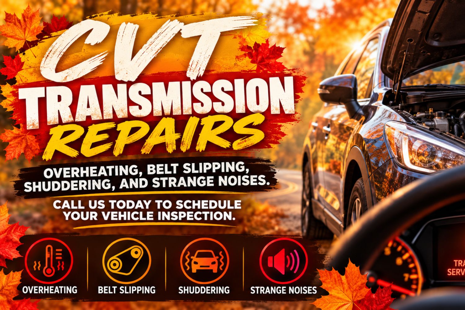 CVT Transmission Repairs Call Transmission City & Automotive Specialists